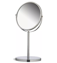 Зеркало настольное, двухстороннее увеличительное, диаметр 17см