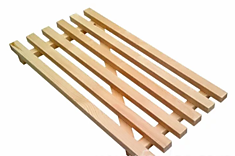Полка-решетка деревянная неокрашенная