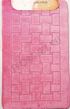 Комплект ковриков для ванной и туалета Стандарт 2, 60*100/60*50 розовый